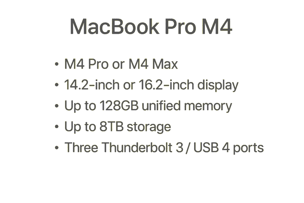 "MacBook Air M4 Pro Specification"