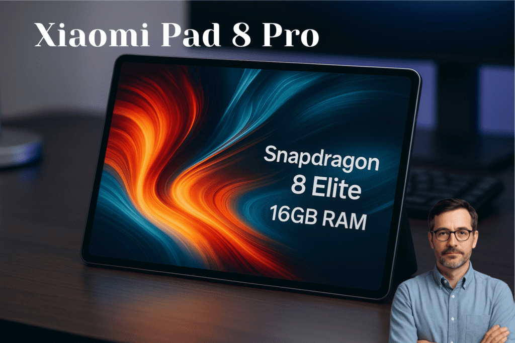 "Xiaomi Pad 8 Pro image kept in the table"