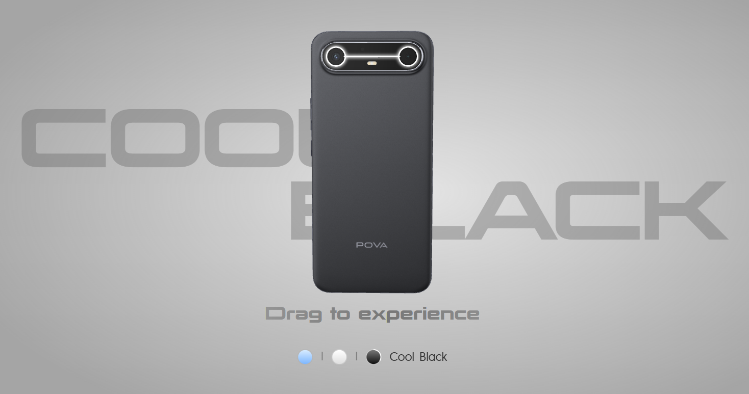 "Tecno Slim 5G, showing its thin profile"