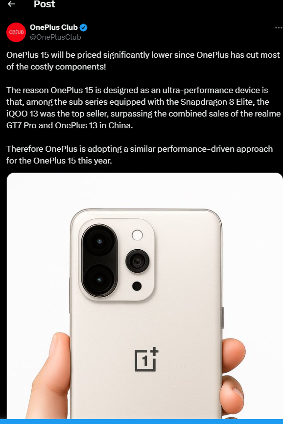 Oneplus 15 post