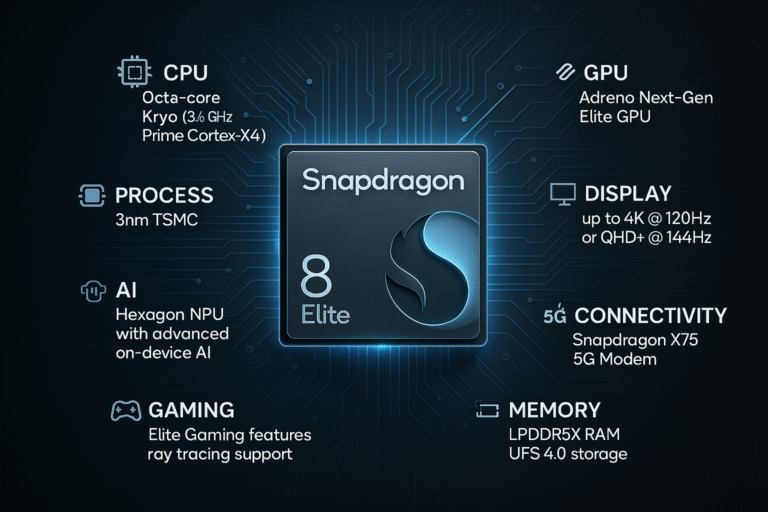 "Snapdragon elite chip specification"