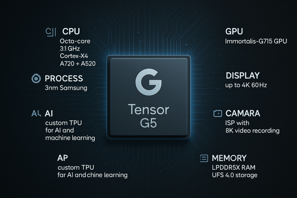 "Tensor G5 chip specification"