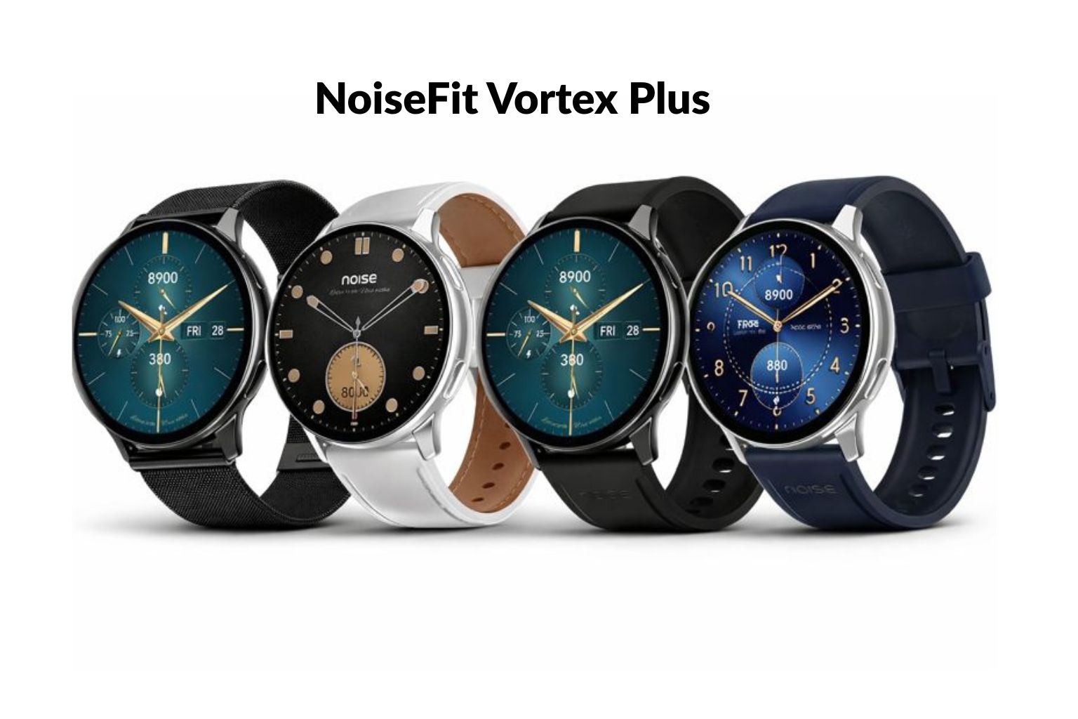 NoiseFit Vortex Plus smartwatches side by side
