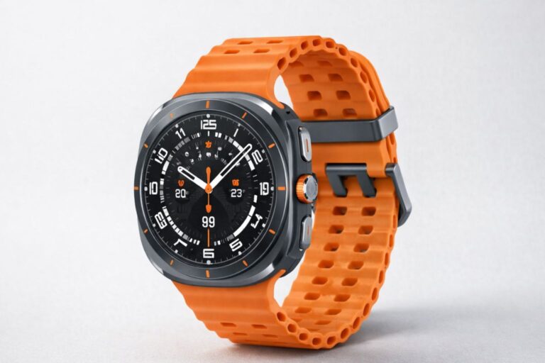 "Samsung Galaxy Watch Ultra In Orange Colour"