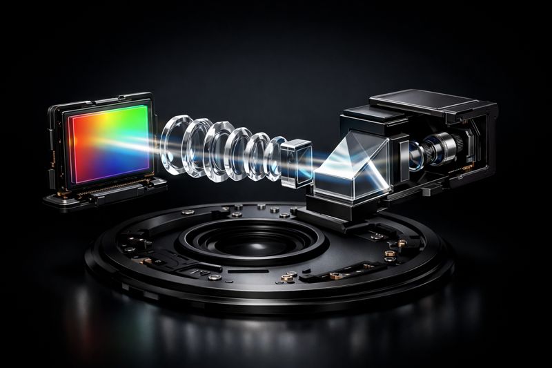 Vivo X200 Pro camera close-up highlighting an ultra-large image sensor and advanced periscope telephoto system in a premium smartphone design