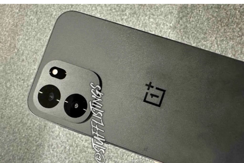 OnePlus Nord CE 6 Lite leaked design showing squircle camera module and matte black rear panel