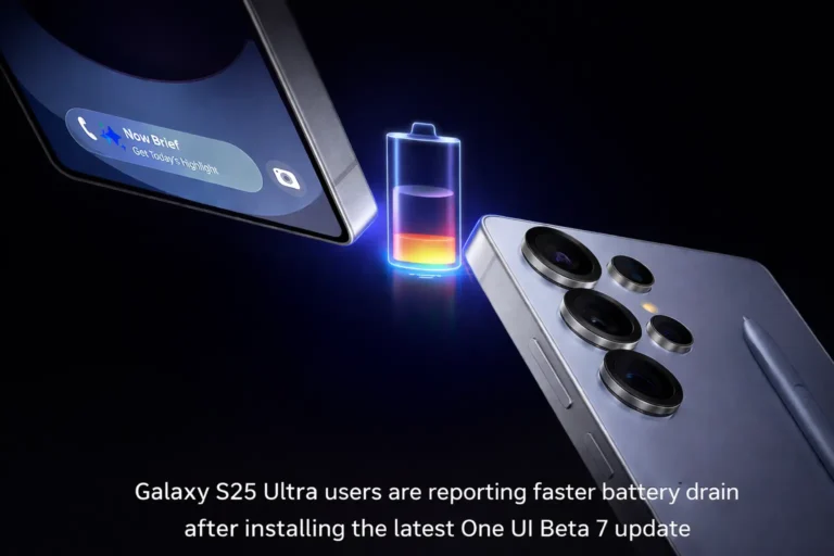 Galaxy S25 Ultra battery drain reported after installing One UI Beta 7 update