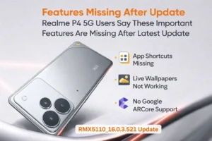 Realme P4 5G missing features after latest update