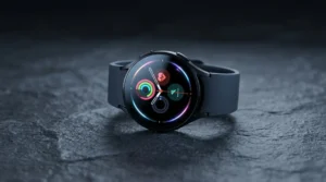 Samsung Galaxy Watch 9 design showing AI-powered fitness tracking interface in latest leaks