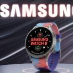 AI generated render of Samsung Galaxy Watch 9 smartwatch with round display and fitness tracking interface