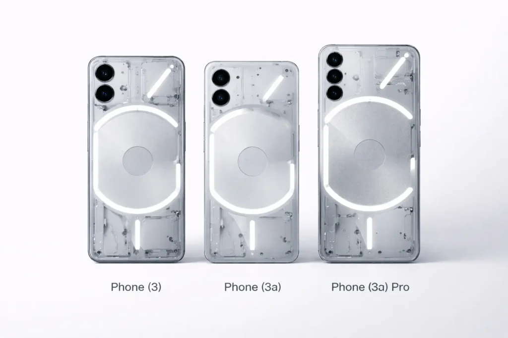 Nothing Phone 3, Phone 3a, and Phone 3a Pro devices supporting Essential Space PDF export