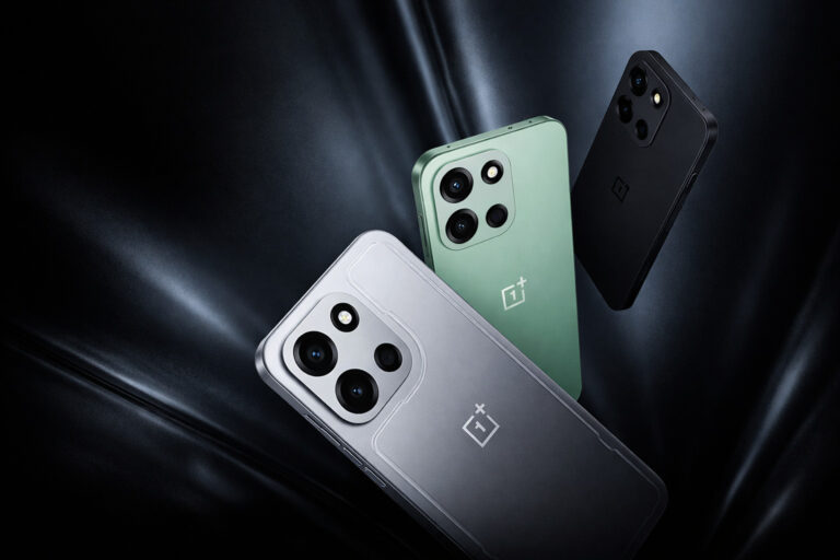 OnePlus Nord 6 shown in multiple colors with triple camera design and dark background highlighting rumored 9000mAh battery flagship-style design